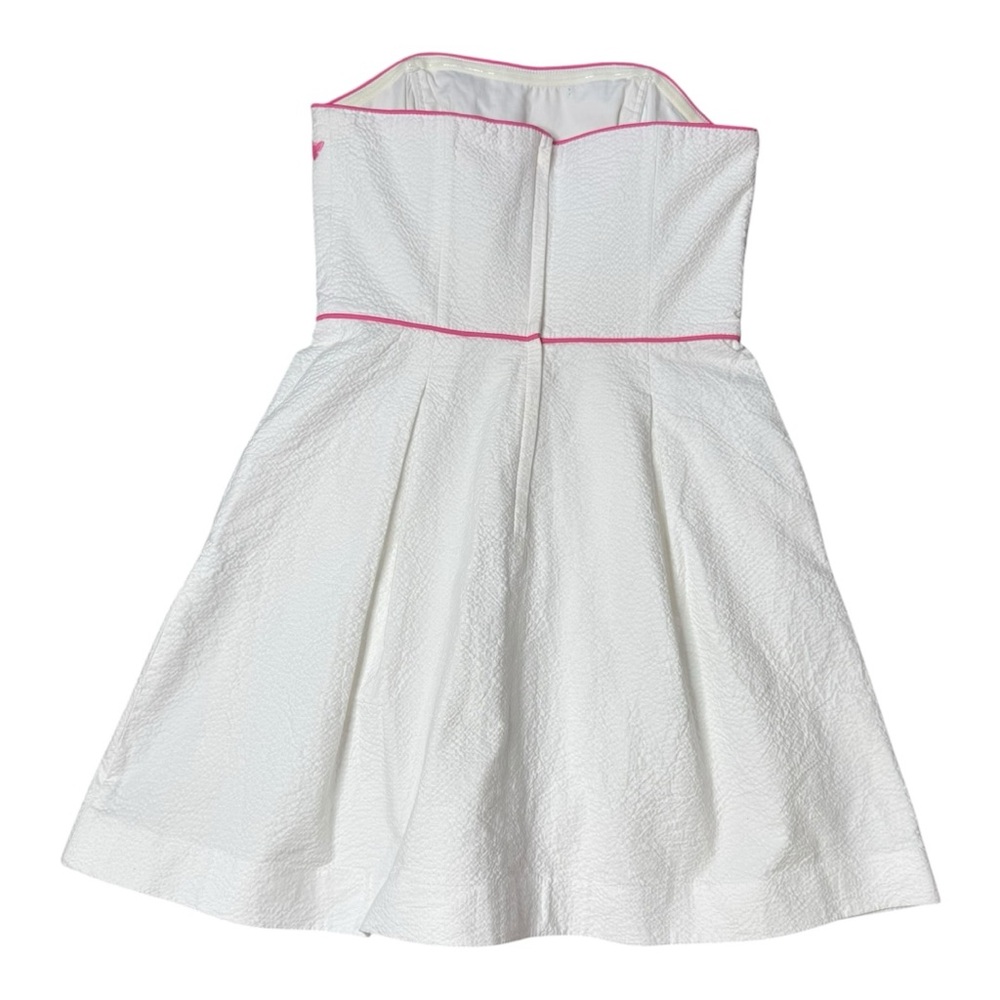 Lilly Pulitzer Blossom Spring Fling Placed Embroidery Seersucker Dress 6 - Picture 8 of 14